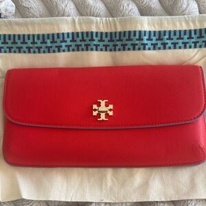 Tory Burch Scarlet Red Clutch
